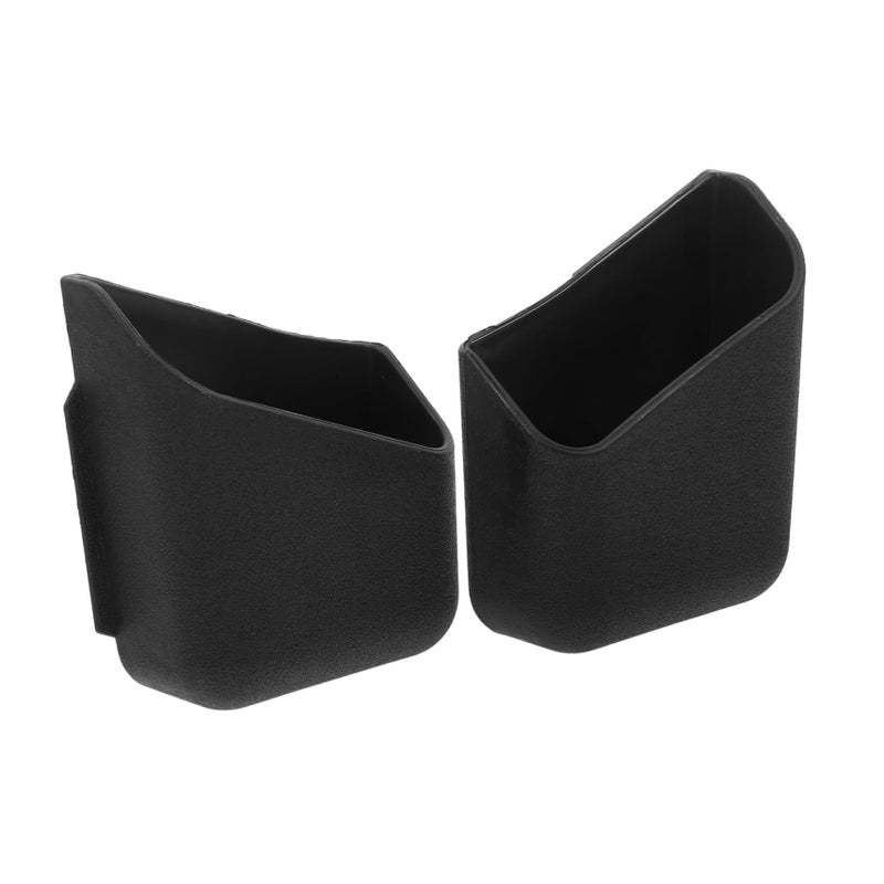 Black Car Organizer Storage Box Sticky Dashboard Backseat Cargo Trunk Container - Image 2