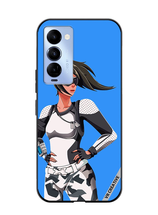 VR CREATIVE غطاء حماية لتكنو كامون 18/18 بي تصميم فورتنايت باتل رويال متعدد الألوان - Image 1