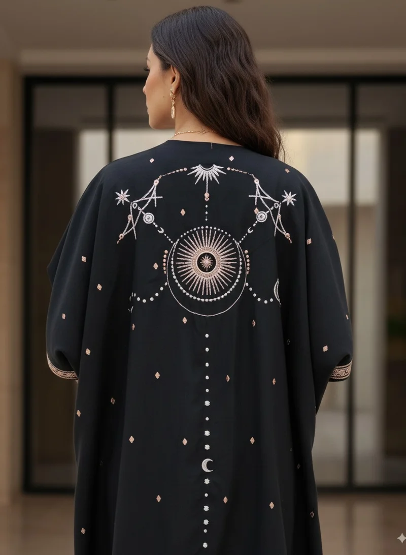 مشروع بلا اسم Layali - Back Show Stopper Abaya