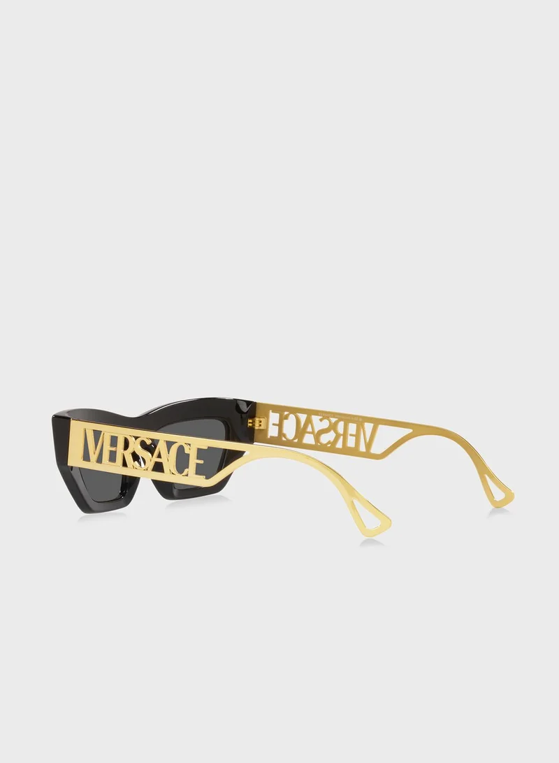 VERSACE 0Ve4432U Geometric Sunglasses
