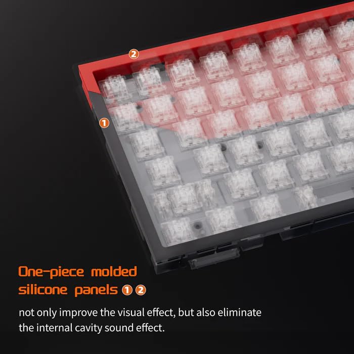 DrunkDeer G75 Rapid Trigger Keyboard, Esports Gaming Keyboard - Magnetic Switch - Release Dual-Trigger Mode - Adjustable Actuation, 75% Design, White - Image 4