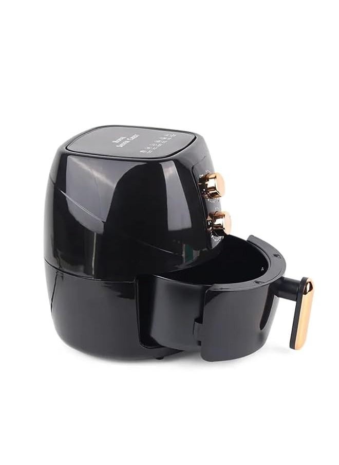 Royal Silver Crest Fryer Royal Silver Crest, 2400W 6L Capacity, Temperature-Time Control Extra Large Capacity Air Fryer For No-Oil Healthy Frying, Grilling, Roasting, Baking, Black.  - Image 3