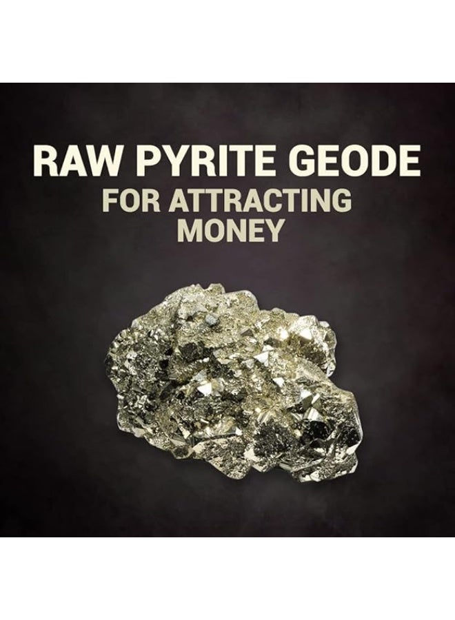 Studd Muffyn | ATTRACT MONEY & PROTECT AURA (Raw Pyrite Stone & Black Obsidian Pendant) - Image 3