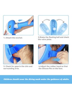 Diving Mask Children's Snorkel Mask Diving Mask Anti-Fog and Anti-Leak Technology Foldable Full Mask with 180° Field of View and Anti-Fog Shark Shape (Blue) - pzsku/Z673C2624826A99F19544Z/45/_/1726108937/a8e20b29-96e5-4018-9cce-9fe90163ab79