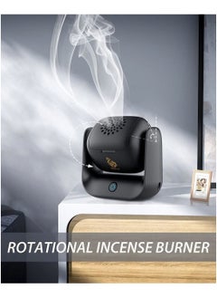 Bukhoon Modern Rotatable Incense Burner, 1500 mAh Battery Capacity, Type-C Charging Port, 700 °C Heating Temperature, 2 Minutes Single Burning, 90° Rotation, LED Indicator  - Image 3