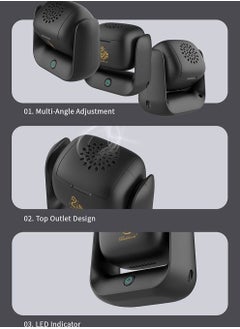 Bukhoon Modern Rotatable Incense Burner, 1500 mAh Battery Capacity, Type-C Charging Port, 700 °C Heating Temperature, 2 Minutes Single Burning, 90° Rotation, LED Indicator  - Image 5