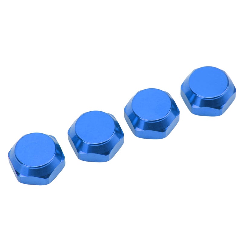 4pcs 1/8 RC Hex Hub Nuts Dustproof Lightweight 17mm Aluminum Wheel Hex Drive Hub AdaptorBlue - Image 2
