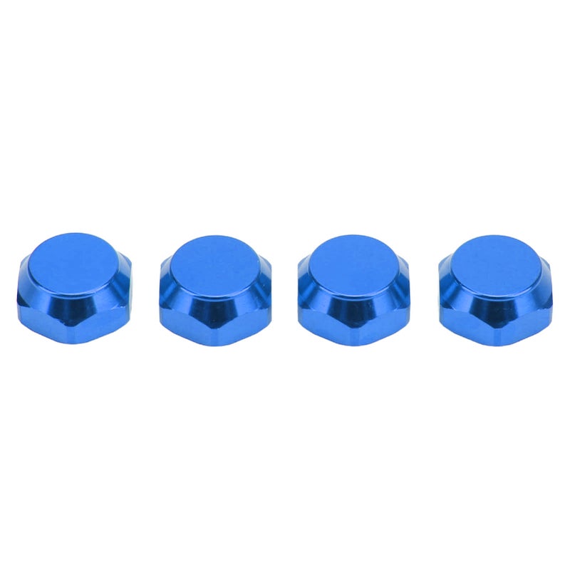 4pcs 1/8 RC Hex Hub Nuts Dustproof Lightweight 17mm Aluminum Wheel Hex Drive Hub AdaptorBlue - Image 1