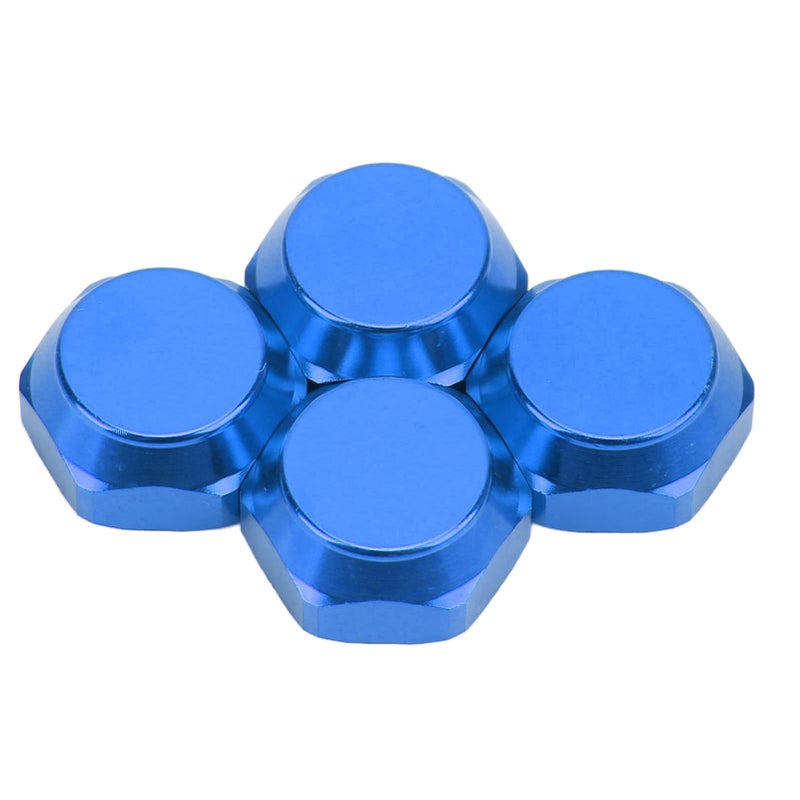 4pcs 1/8 RC Hex Hub Nuts Dustproof Lightweight 17mm Aluminum Wheel Hex Drive Hub AdaptorBlue - Image 5