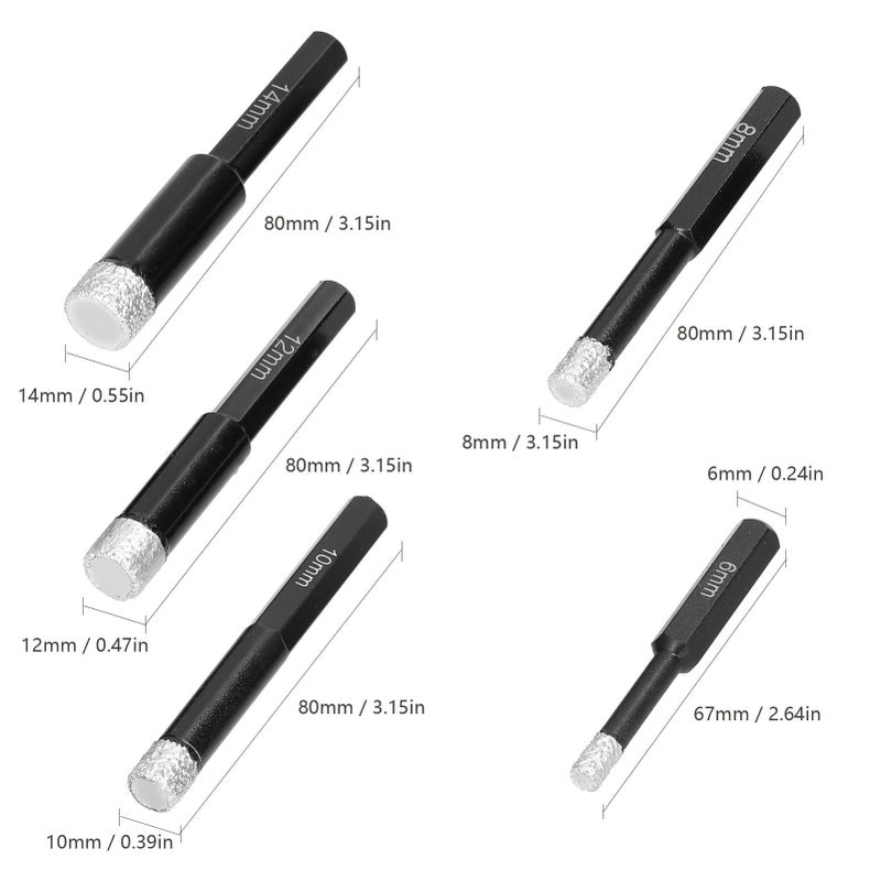 Dry Drill Bit Brazed Welding Diamond Ceramic Vitrified Polished Glazed Tile Archaized Brick Marble Holes Drilling Accessory - Image 3