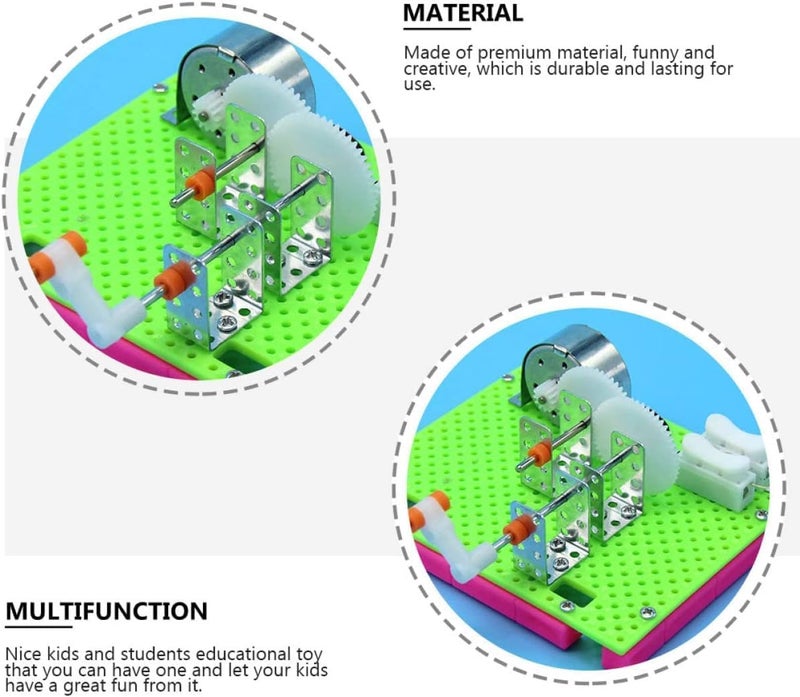 NALACAL Hand Generator Toy, Hand Generator Windmill, Portable Child Plastic Primary School Students Toy, Hand Cranked Generator, Science Kit Manual Generator Toy, Science Experiments for Kids Age 6-14 - Image 2