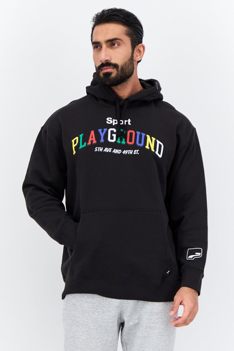 Puma x Select Men Sportswear Fit Long Sleeves Outdoor Sweatshirt, Black - Image 1