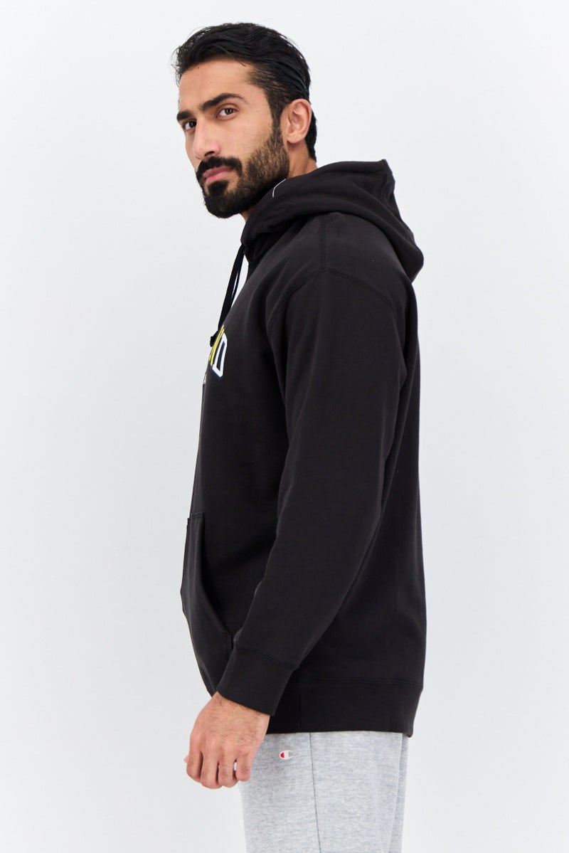 PUMA سويت شيرت رياضي طويل الأكمام للرجال من بومة × سلكت، أسود - Image 2