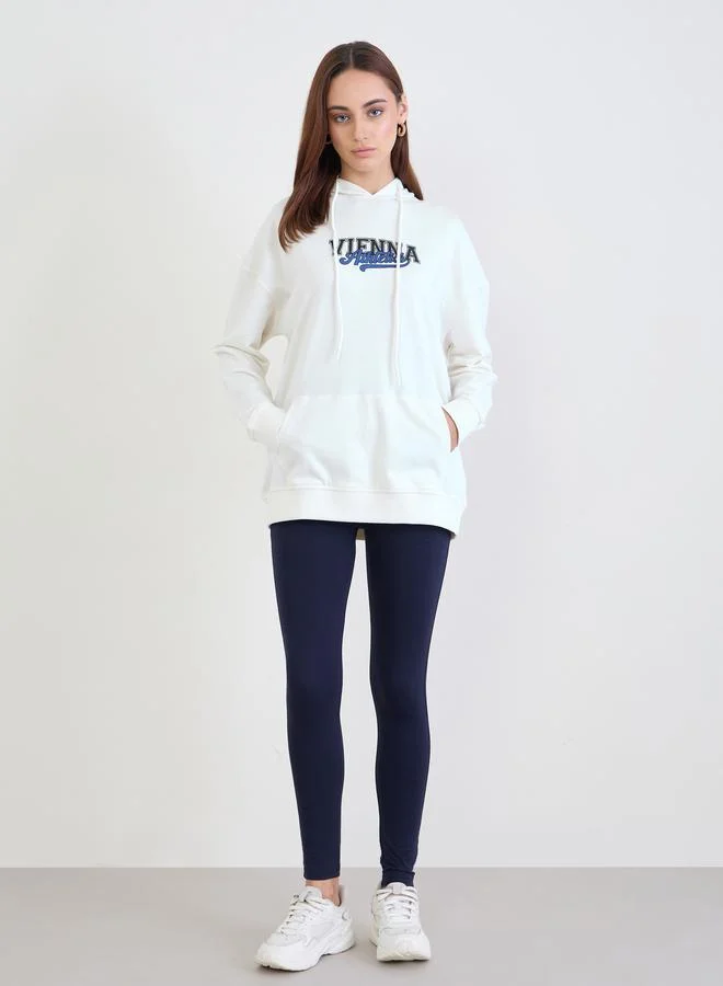 Styli Oversized Longline Hoodie and Leggings Co-Ords