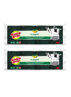 Scotch Brite Scotch-Brite Heavy Duty Classic Nail Saver Scrub Sponge  16 units  8x2  pack   Kitchen sponge   Dish sponge   Scrub   General Purpose Cleaning   Food Safe   Non-Rusting   Kitchen  Garage  Outdoor  - Image 1