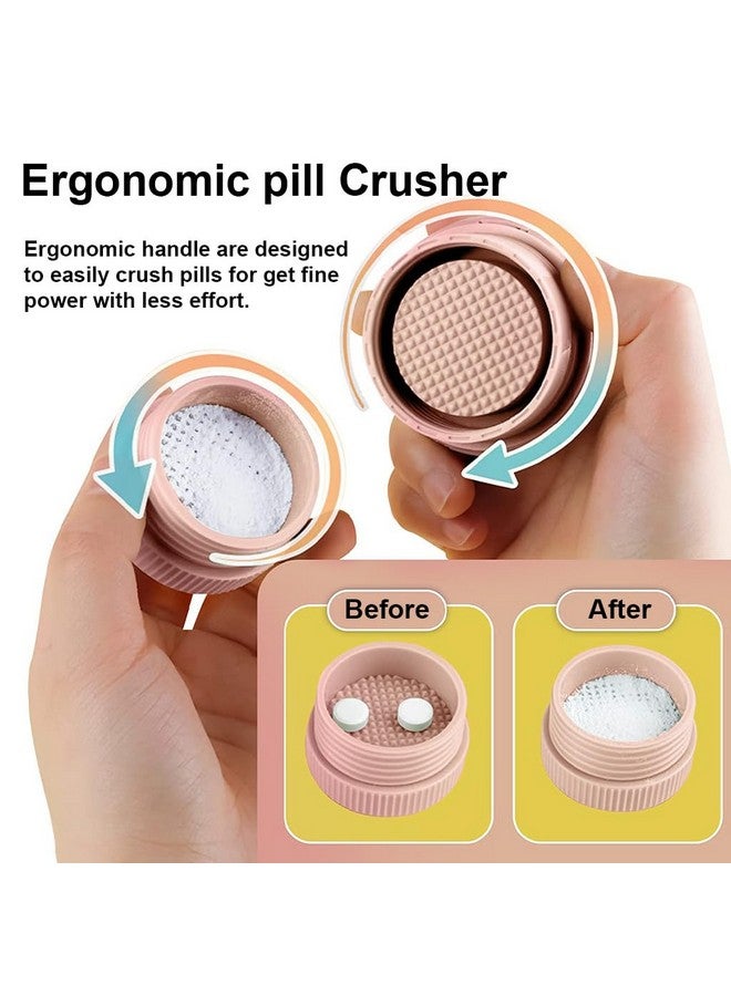 HANNEA® Pill Box with Tablet Cutter and Grinder Travel Pill Cutter with Drinking Cup 4 in 1 Tablet Cutter with Two Built-in Pill Box for Large Pills, Vitamins, Cod Liver Oil, Supplements, Medication - Image 4