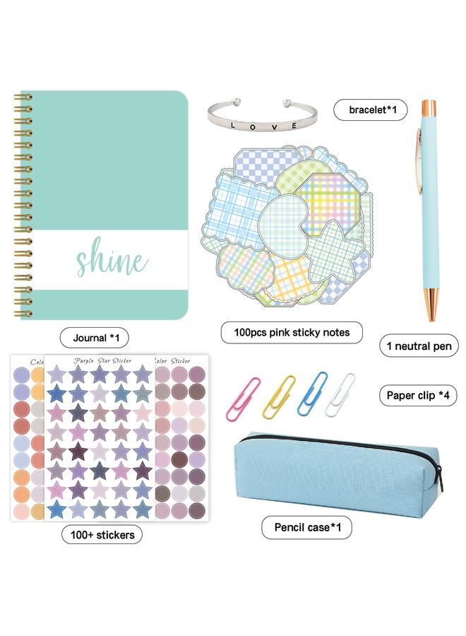 Bluejw New DIY JOURNAL SET Diary Suit Boys Girls 6-18 Years Cross Scrapbook Sticker - Image 1