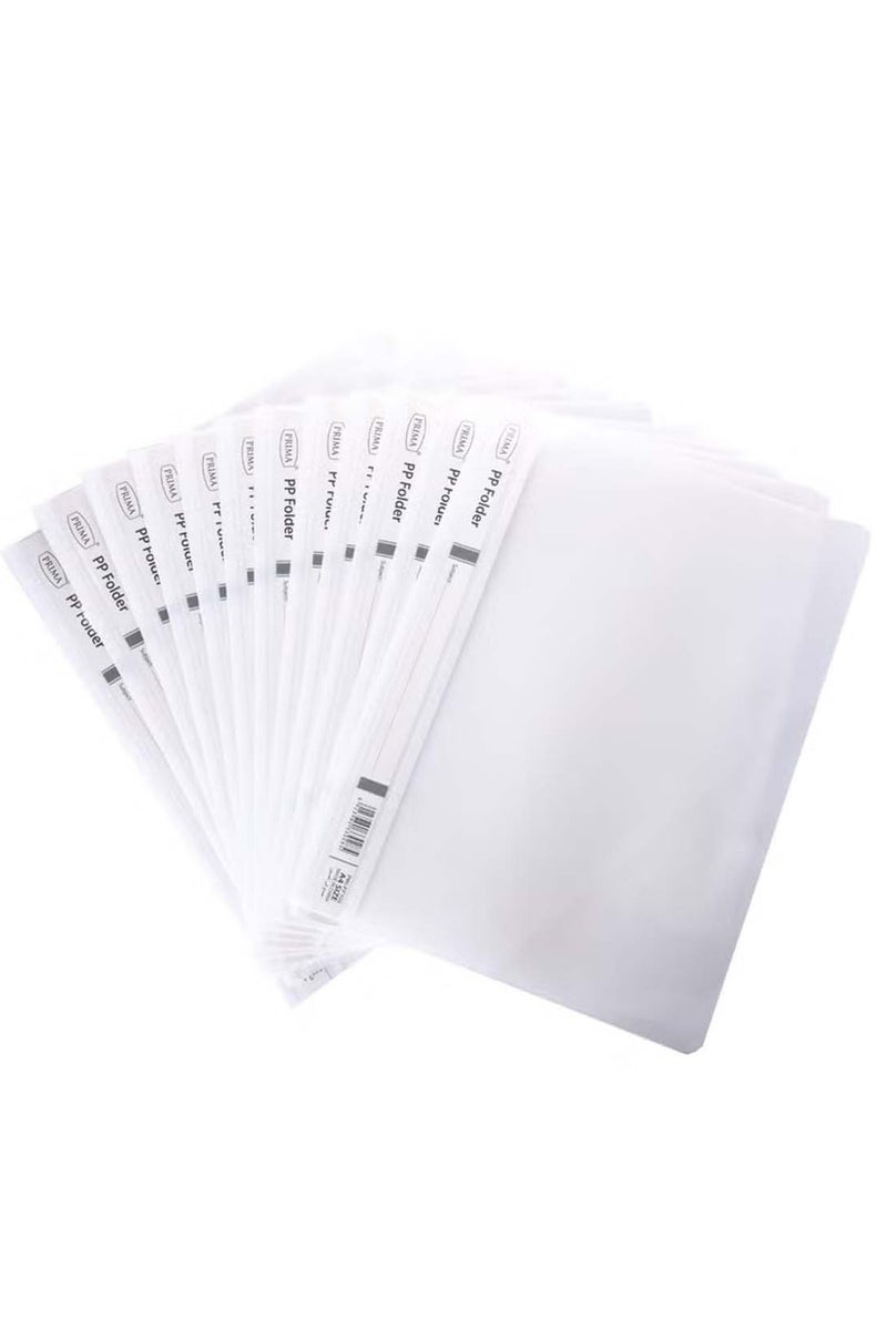 بريما مجلد مشروع A4 (12 قطعة)، ملفات تقارير بلاستيكية ثنائية الشق، مجلدات ملفات مستندات مشروع تقرير A4، مجلد مشروع عرض تقديمي للمكتب