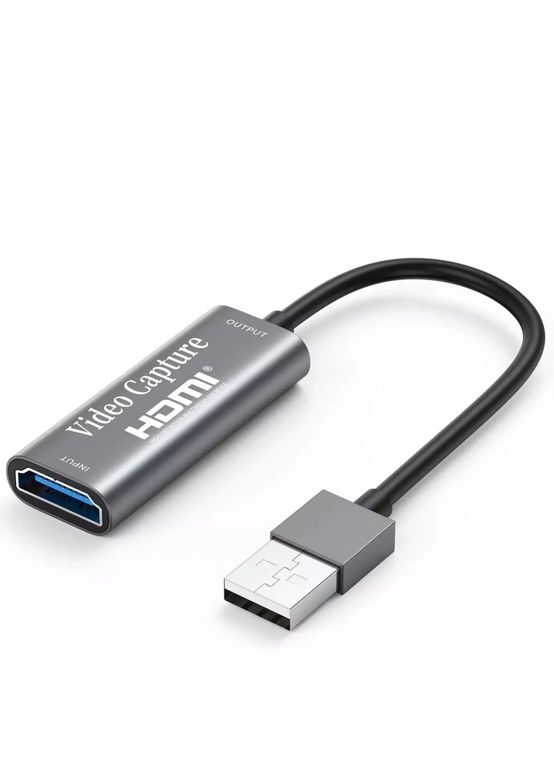 HDMI Capture Card 1060P @60HZ, 4K @30HZ (USB)
