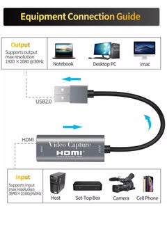 Generic HDMI Capture Card 1060P @60HZ, 4K @30HZ (USB)  - Image 4