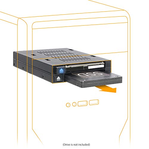 ICY DOCK دُوك مزدوج 2 باي 2.5 بوصة SSD و HDD بدون أدوات لتبديل ساخن SATA / SAS حاوية متنقلة للباي 3.5 بوصة - flexiDOCK MB522SP-B - Image 2