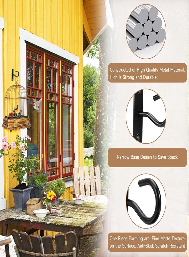 AnDock Ceiling Hooks for Hanging Plant, Hanger for Indoor and Outdoor Plant Pots Holder, Wall Hook for Planters, Flower Basket, Wind Chimes, Lanterns, Lights, Bird Feeders, Home Decor-2.5Inch 2Pack - Image 3