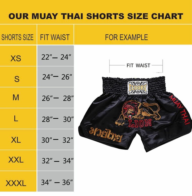 FLUORY Muay Thai Fight Shorts,MMA Shorts Clothing Training Cage Fighting Grappling Martial Arts Kickboxing Shorts Clothing - Image 3