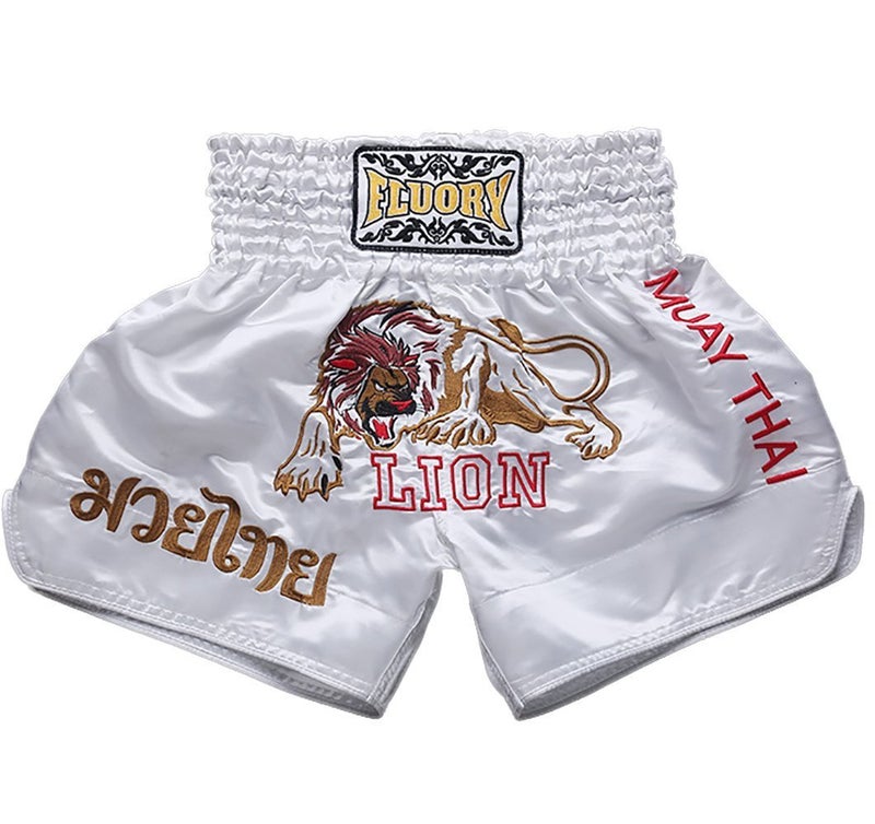 FLUORY Muay Thai Fight Shorts,MMA Shorts Clothing Training Cage Fighting Grappling Martial Arts Kickboxing Shorts Clothing - Image 1