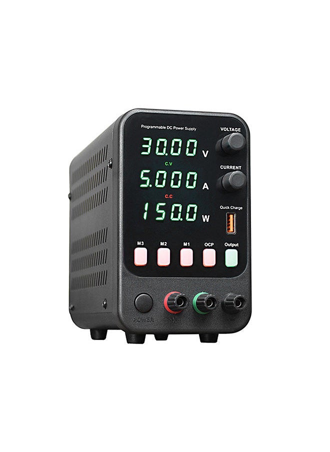 wanptek - WANPTEK Bench DC Power Supply Variable 30V 5A Digital Display Adjustable Switching Regulated Power Supply CV CC with Data Storage - Image 1