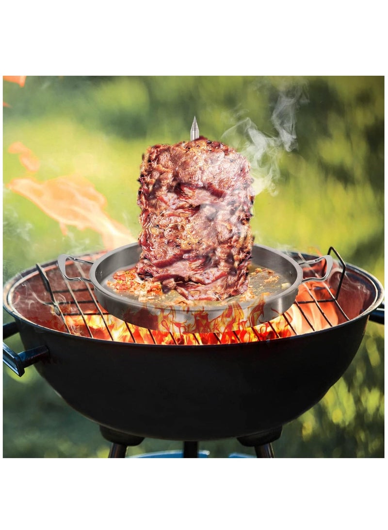 حامل شواية عمودي محدث مصنوع من الفولاذ المقاوم للصدأ السميك للشواء، مثالي للتاكو، الدجاج الكامل، وأكثر - مناسب لعشاق الشواء! - Image 5