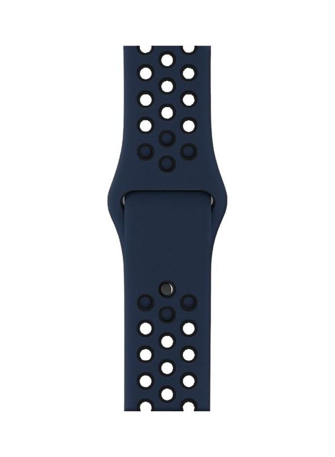 NIBEMINENT Replacement Band for Apple Watch Series 1/2/3/4/5/6/SE 38/40mm Blue/Black - Image 3