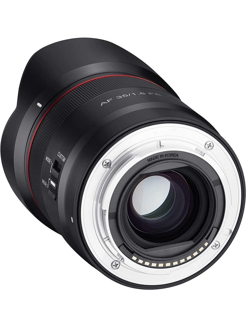 Samyang 35mm F1.8 Auto Focus Compact Full Frame Wide Angle Lens for Sony E Mount, Black (SYIO3518-E) - Image 4