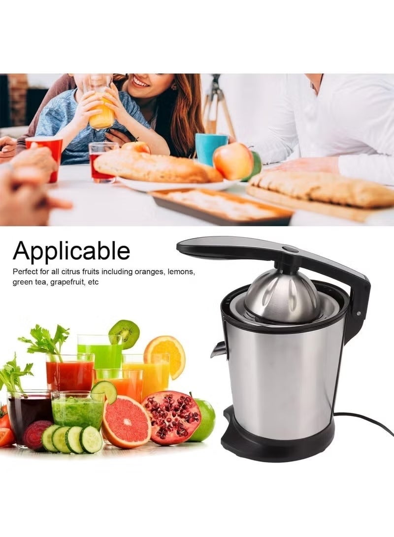 Denx Electric Citrus Juicer 130W – Stainless Steel Juice Extractor for Orange, Lemon, and Grapefruit, Manual Press, Anti-Drip Spout, Easy to Clean, Compact Design, DX3212 - Image 3