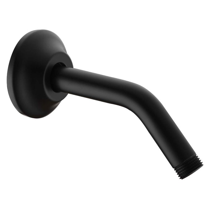 WALL MOUNTED 6 INCH EXTENSION SHOWER HEAD ARM SHOWER ARM AND FLANGE INCLUDED MATTE BLACK