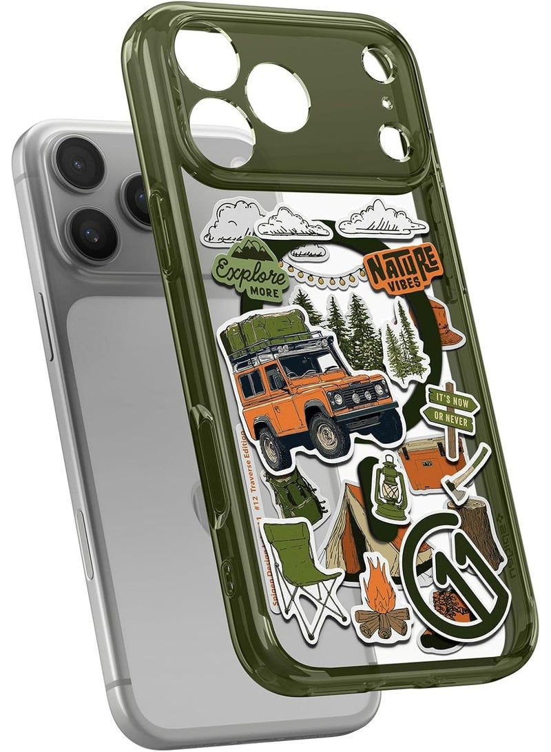 Spigen غطاء Ultra Hybrid MagFit لجهاز iPhone 17 Pro MAX مع MagSafe [تأثير ثلاثي الأبعاد مع طباعة سداسية الطبقات] - C11 Traverse - Image 5