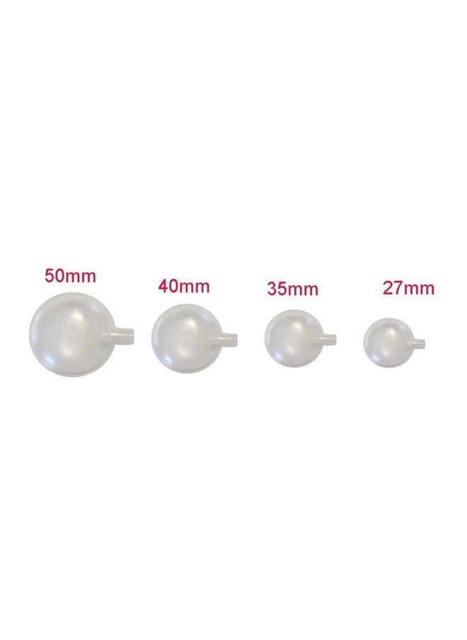 Happyupcity Happyupcity 25 PCS 2 Inch Plastic Round Toy Squeaker Baby Puppy Plush Doll Craft Accessories Balloon BB Voice Noise Maker Insert Replacement Repair Fix Airbag Whistles DIY Pronunciator  - Image 2