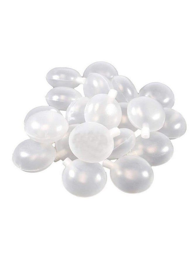 Happyupcity Happyupcity 25 PCS 2 Inch Plastic Round Toy Squeaker Baby Puppy Plush Doll Craft Accessories Balloon BB Voice Noise Maker Insert Replacement Repair Fix Airbag Whistles DIY Pronunciator  - Image 1