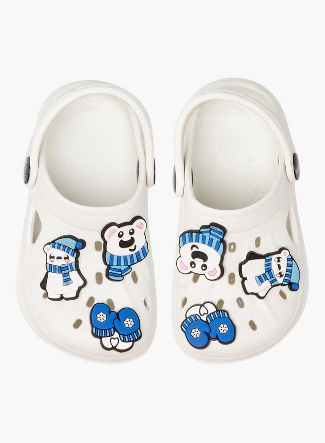 Aqua Boys Jibbitz Accent Clogs - Image 3