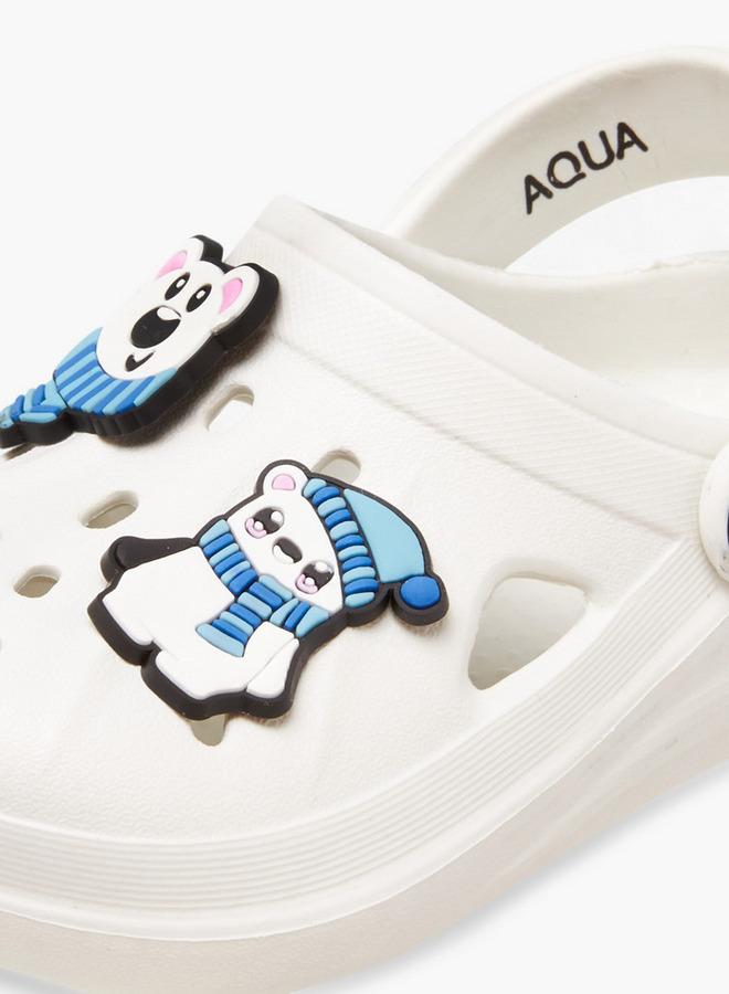 Aqua Boys Jibbitz Accent Clogs - Image 4