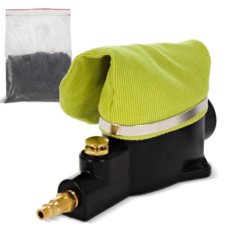 ABN Pneumatic Spark Plug Cleaner  Spark Plug Sandblaster Plug Cleaner Tool with Abrasive, Universal Sparkplug Cleaner