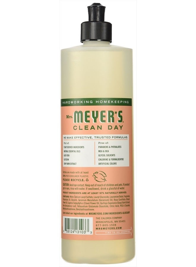 Mrs. Meyer's Clean Day MRS MEYER'S CLEANDAY Liquid Dish Soap, Geranium, 16 Fluid Ounce - Image 2