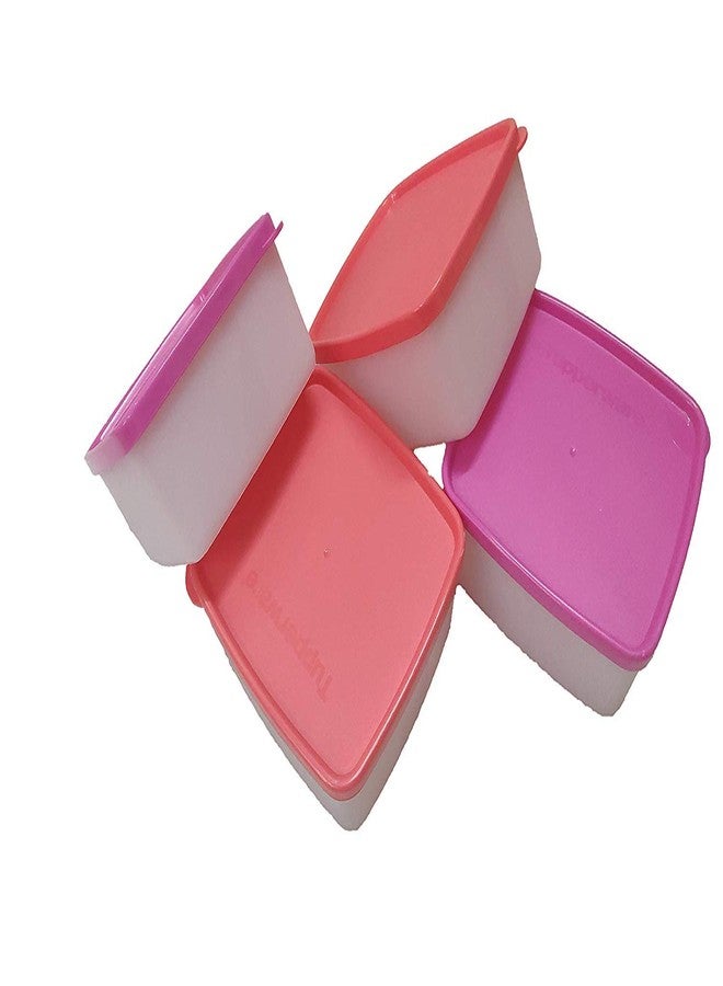 توبروير مجموعة علب بلاستيكية من تابروير كول آند فريش للثلاجة، سعة 450 مل (مجموعة من 4 قطع) (متعددة الألوان) - Image 1