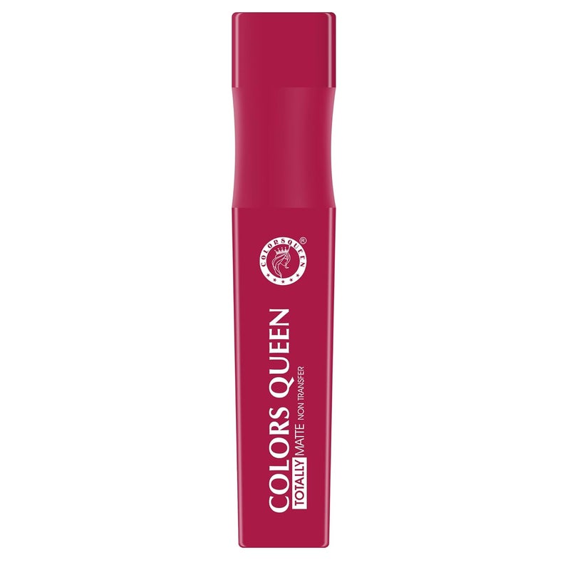 COLORS QUEEN Colors Queen Totally Matte Liquid Lipstick Intense Color Payoff Lightweight Comfortable One Swipe Application Long Lasting Non Transfer Liquid Lipstick for Women 08 Taboo 75g - Image 2