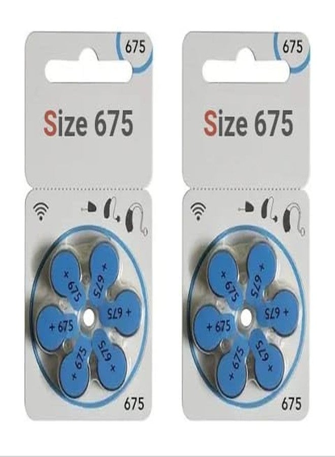 Hearing Aid Batteries- Size 675 (6 X 2 Pack) 12 Pcs