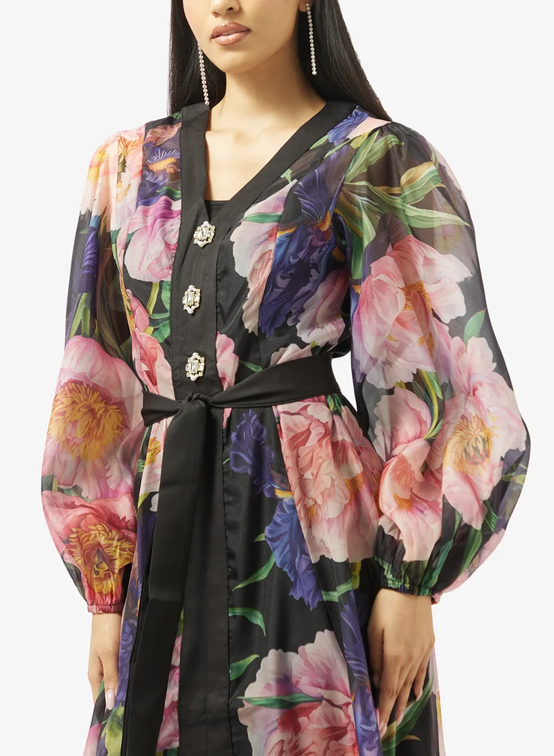 Khizana  Floral Print Dress for Women | Best Price UAE