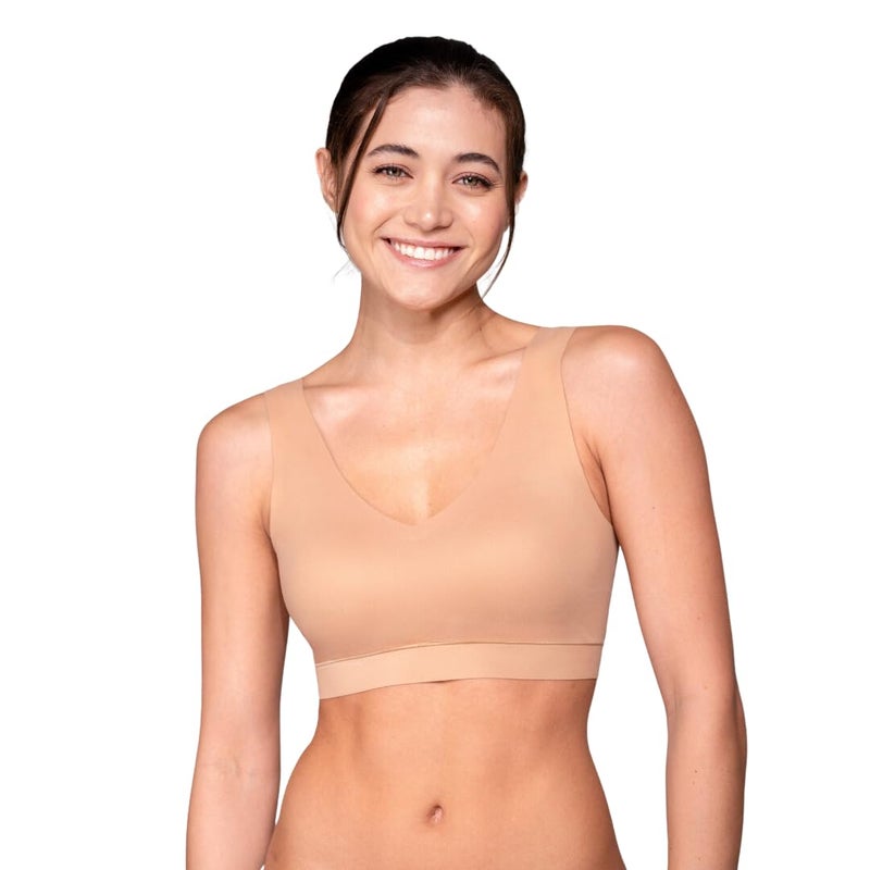 Floatley Cozy Bra Comfort Wirefree Full Coverage Seamless Bra with Embedded Pad for Women Size M - Image 1