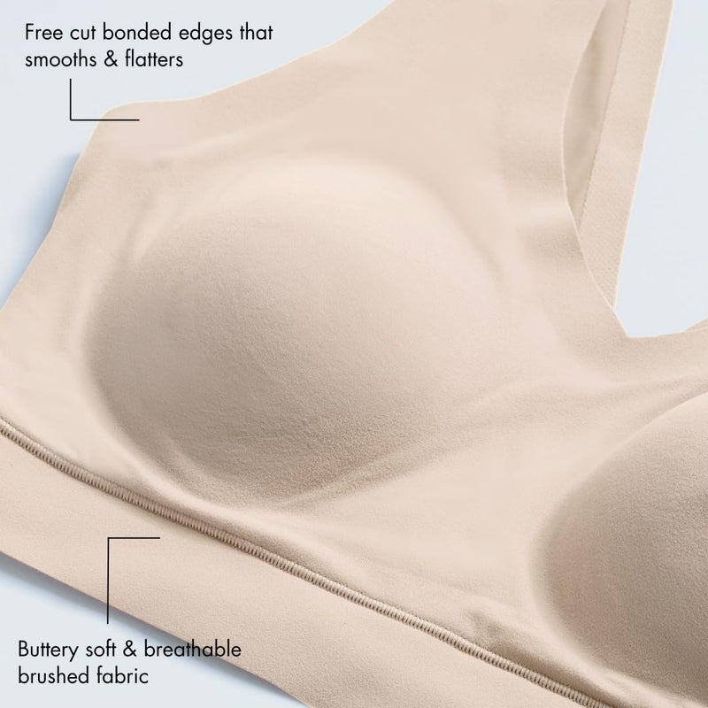 Floatley Cozy Bra Comfort Wirefree Full Coverage Seamless Bra with Embedded Pad for Women Size M - Image 4