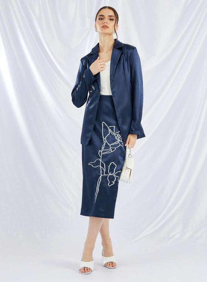 Styli Styli Embellished Regular Fit Regular Length Blazer  - Image 2