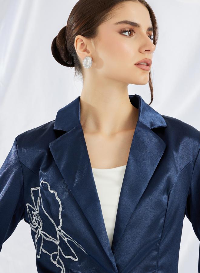 Styli Styli Embellished Regular Fit Regular Length Blazer  - Image 4