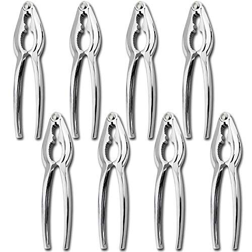ZAUGONTW 8 pieces Seafood Tools Set Lobster Crackers Crab Crackers Sets Nut Crackers Tools - Image 1